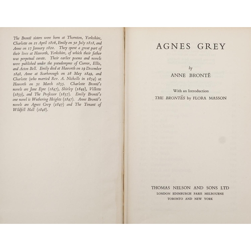 2363 - Brontë, Emily. Agnes Grey, published by Thomas Nelson & Sons Ltd together with 'The Cruise of the Pe... 