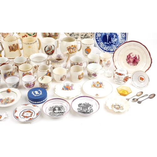 1545 - A group of Royal commemorative china including Masons, St. Michaels, Worcester, Maddens and Ringtons... 