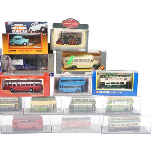 1301 - A large collection of Corgi diecast collector's vehicles, some with boxes.