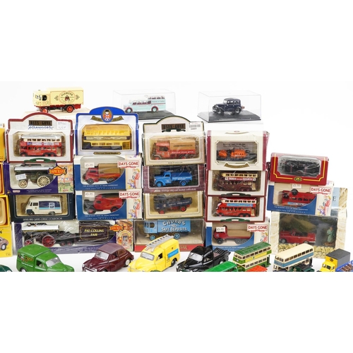 1302 - A collection of die-cast vehicles including Days Gone, Lledo, Matchbox and Vanguards.