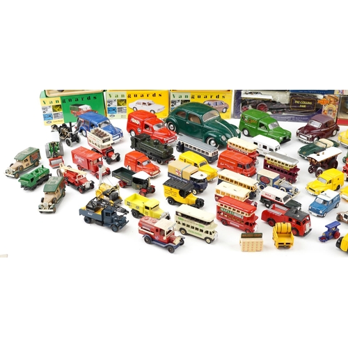 1302 - A collection of die-cast vehicles including Days Gone, Lledo, Matchbox and Vanguards.