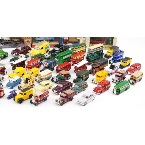 1302 - A collection of die-cast vehicles including Days Gone, Lledo, Matchbox and Vanguards.