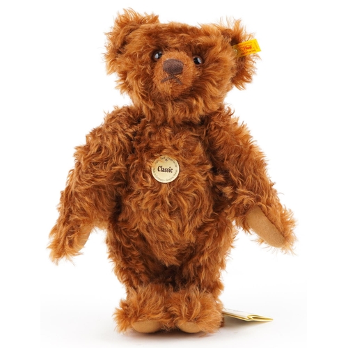 1298 - A Steiff Classic teddy bear with growler and articulated limbs, numbered 004490, 32cm high, with box... 