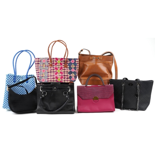 549 - A collection of ladies handbags including Misako, Next, Lipsy, Marc B and Kbas.