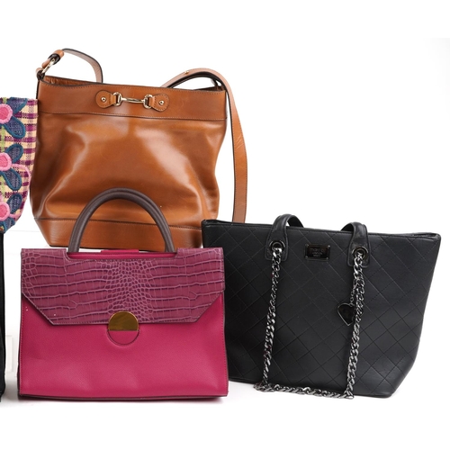 549 - A collection of ladies handbags including Misako, Next, Lipsy, Marc B and Kbas.