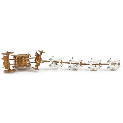 1269 - A vintage Crescent model of the coronation coach with box, 30cm in length.