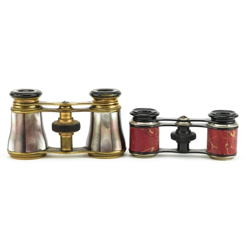 1348 - Two pairs of vintage opera glasses including one pair by R Treuer.