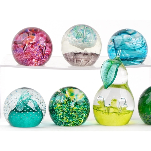 355 - Thirteen Caithness glass paperweights including Windfall, Swirly Whirly, Fairytales, Cauldron and Ti... 