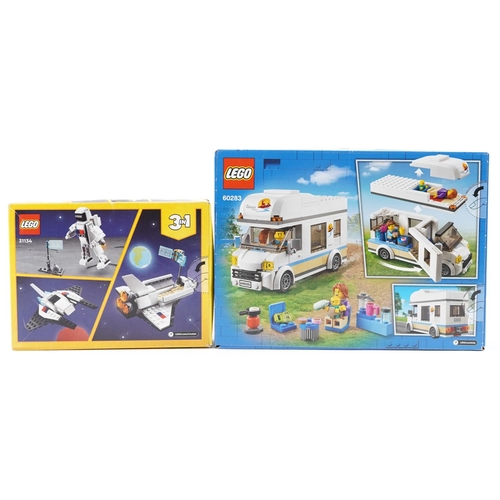 1256 - Two Lego construction kits, model number 31134 and 60283, each sealed in box.