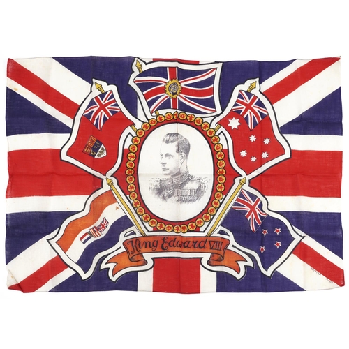 2533 - Commemorative King Edward VIII flag, 84cm x 59cm.