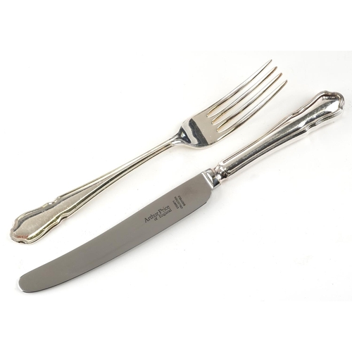 1167 - Arthur Price eight place canteen of silver plated cutlery, the canteen 36cm wide (only four tablespo... 