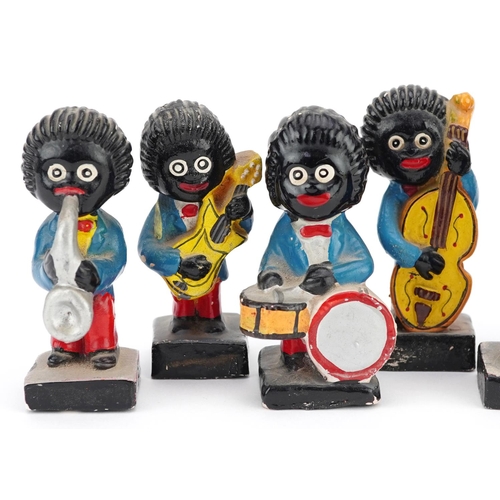 1230 - A group of eight Robertson's Golly musician figures.