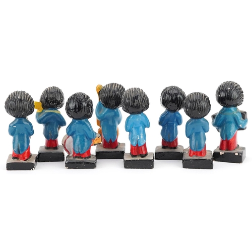 1230 - A group of eight Robertson's Golly musician figures.