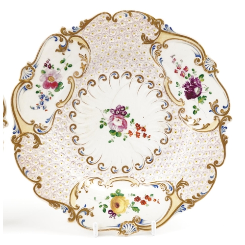 209 - Two H & R Daniel 'Mayflower' desert plates circa 1828, one pattern 1672, the other 4632, 22cm in dia... 