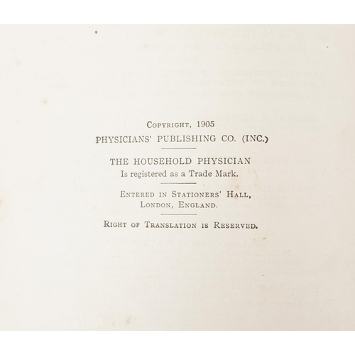 2375 - The Household Physician, a Twentieth Century Medica, red cloth bound book, Joseph Beyer & Joseph, 19... 