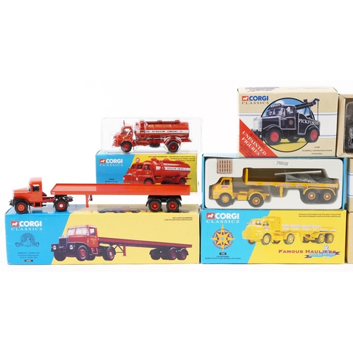 1311 - A collection of Corgi Classics transport vehicles including Thames Trader Box Van, Bedford S Tipper ... 