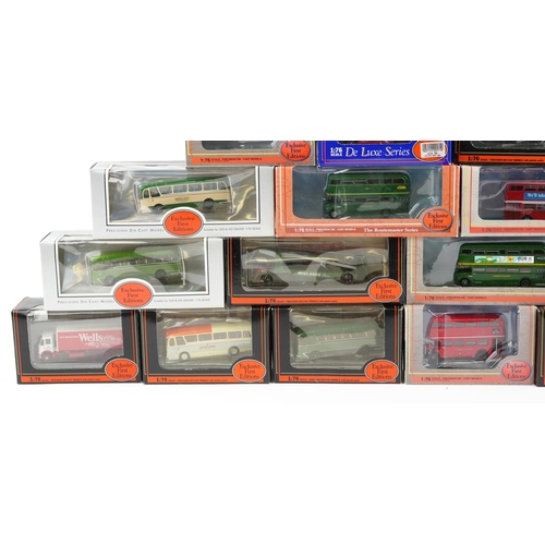 1308 - 22 Exclusive First Editions die-cast vehicles with boxes including East Yorkshire Bus, London Transp... 