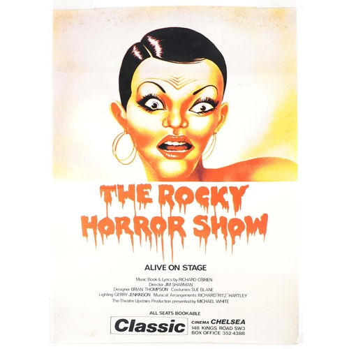 2288 - The Rocky Horror Show, Alive on Stage, colour lithograph advertising poster, 76cm x 51cm.