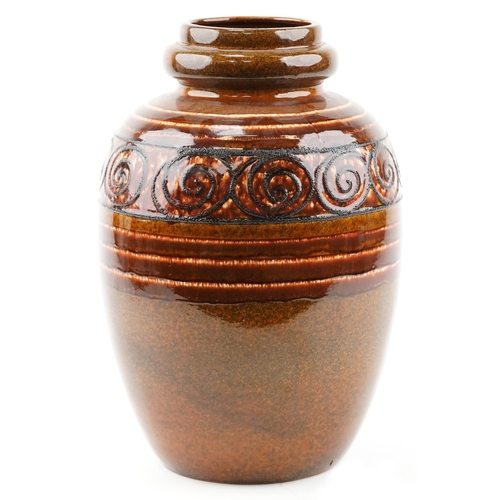 266 - A Scheurich West German Pottery 'Fat Lava' floor vase, 286-51, H-51cm