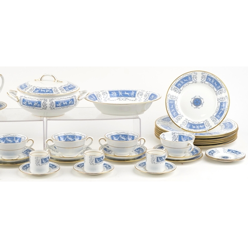 1240 - A Coalport bone china 'Revelry' part dinner service.