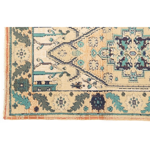 1031 - A Turkomen rug, late 20th century, the red field with a central stepped medallion, 143cm x 90cm, tog... 