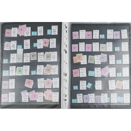 2250 - 19th century and later British and world stamps set out in stock sheets to include Iran, USA and Ind... 