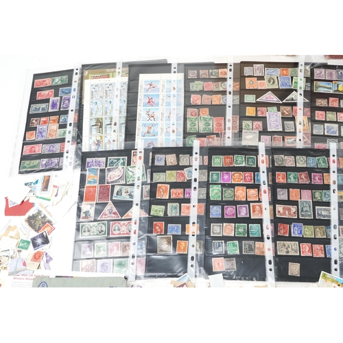 2250 - 19th century and later British and world stamps set out in stock sheets to include Iran, USA and Ind... 