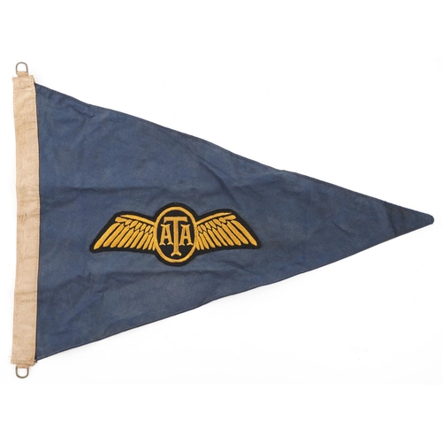 2574 - British military interest Air Transport Auxiliary pennant, 50cm in length.