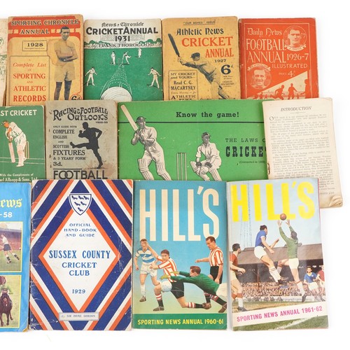 2366 - A small group of various sporting annuals.