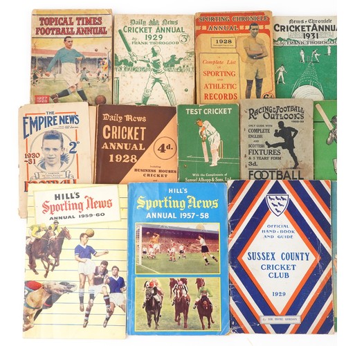 2366 - A small group of various sporting annuals.