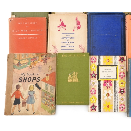 2388 - A group of various vintage hardback books to include The True Story of Dick Whittington and The Darl... 