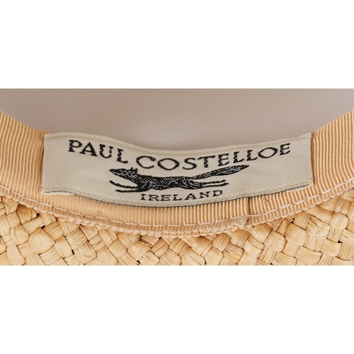 536 - A Paul Costelloe straw work ladies hat, retailed by Herald & Heart Hatters, London.