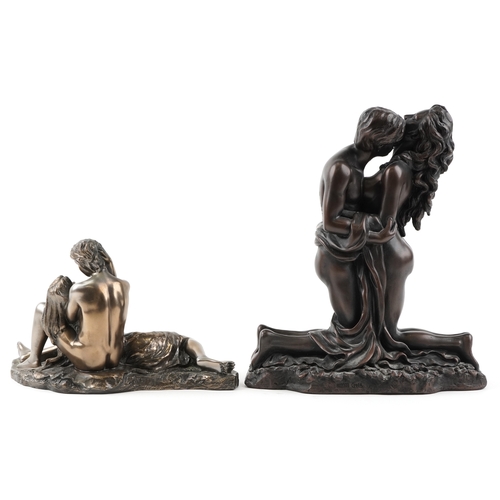 1533 - Two modern resin erotic figure groups.