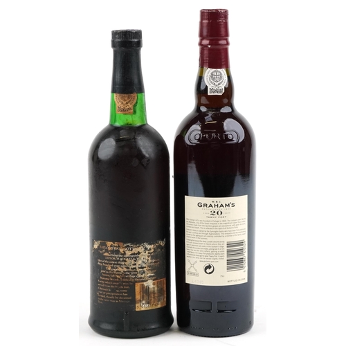 561 - Two bottles of port comprising Grahams 20 Year Tawny port and Taylor's 1979 Late Bottled Vintage por... 