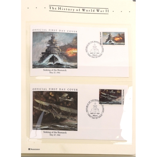 2186 - The History of World War II stamp covers and coin covers together with Aviation Heritage coin covers... 