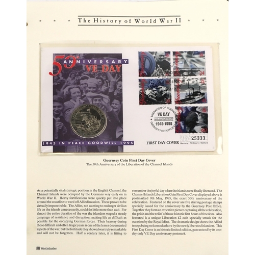 2186 - The History of World War II stamp covers and coin covers together with Aviation Heritage coin covers... 