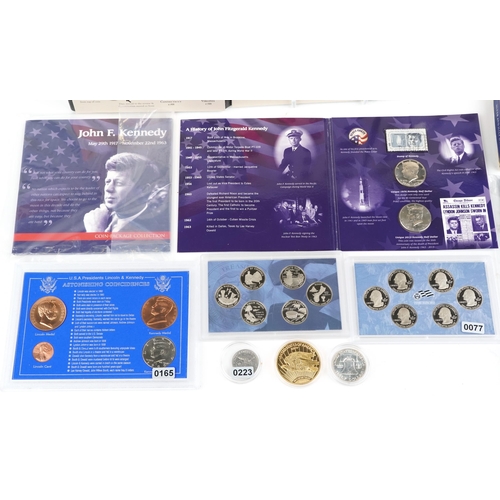 2190 - United States coinage to include silver examples, a 1963 Liberty Bell silver half dollar, a Liberty ... 