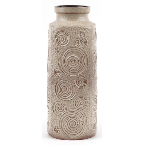 267 - A Scheurich West German Pottery white 'Fossil' floor vase, 282-40, H-40cm