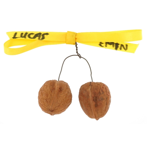 96 - Tracey Emin and Sarah Lucas- Pair of Walnuts, The Shop, 1993, signed by each artist in black ink.