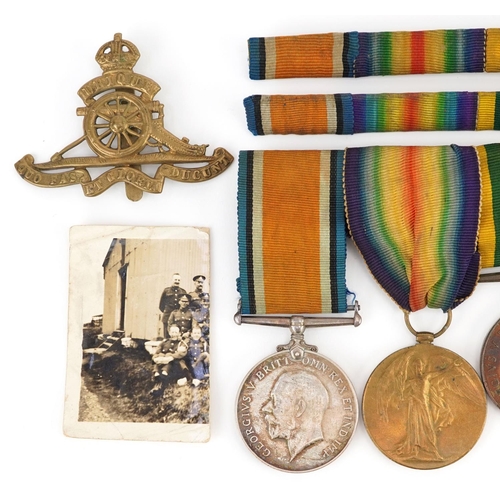 2403 - Militaria including British military World War I medal group including Territorial War medal for Vol... 