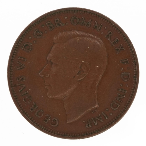 2149 - A George VI double headed penny.