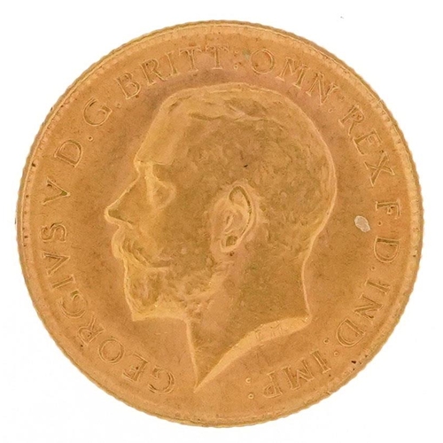 3409 - George V 1914 gold half sovereign.