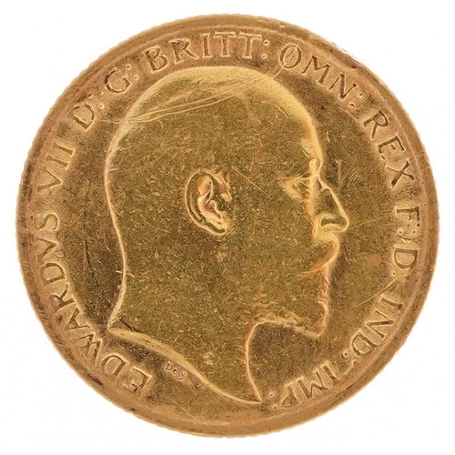 3411 - Edward VII 1905 gold half sovereign.