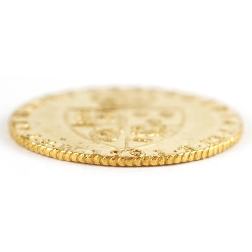  George II 1791 gold guinea, 8.3g.