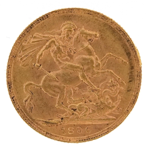 3388 - Queen Victoria 1896 gold sovereign.