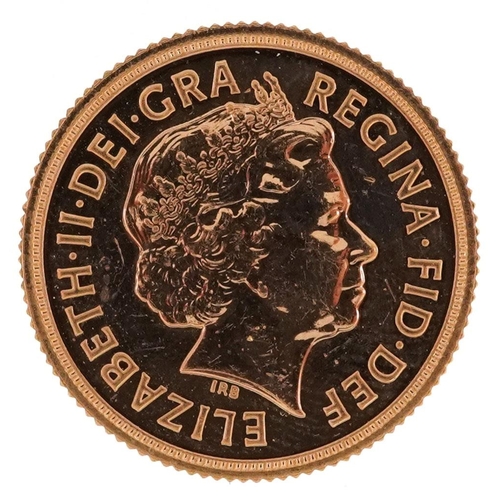 3394 - Elizabeth II 2015 gold sovereign.