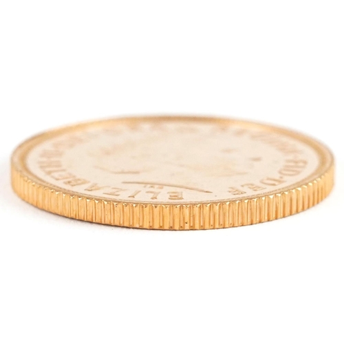 3394 - Elizabeth II 2015 gold sovereign.