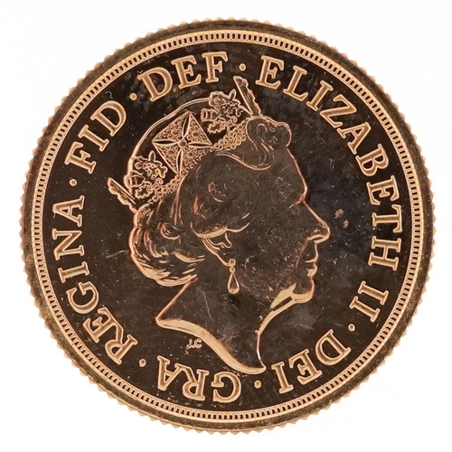 3397 - Elizabeth II 2016 gold sovereign.