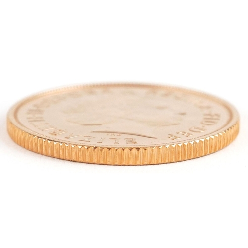 3400 - Elizabeth II 2013 gold sovereign.