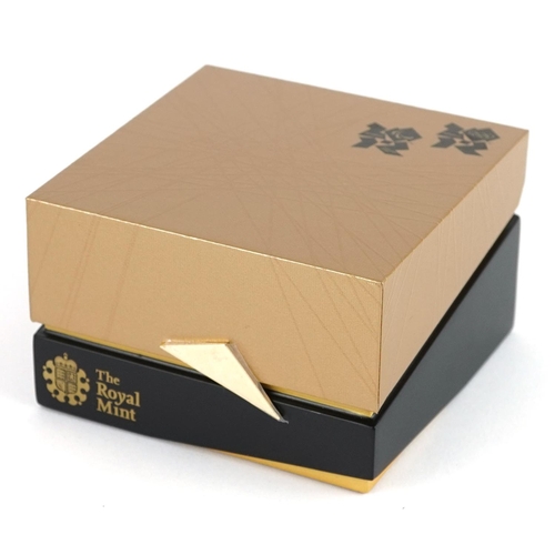  London 2012 Olympics gold Juno twenty five pound coin by The Royal Mint, with box and certificate nu... 